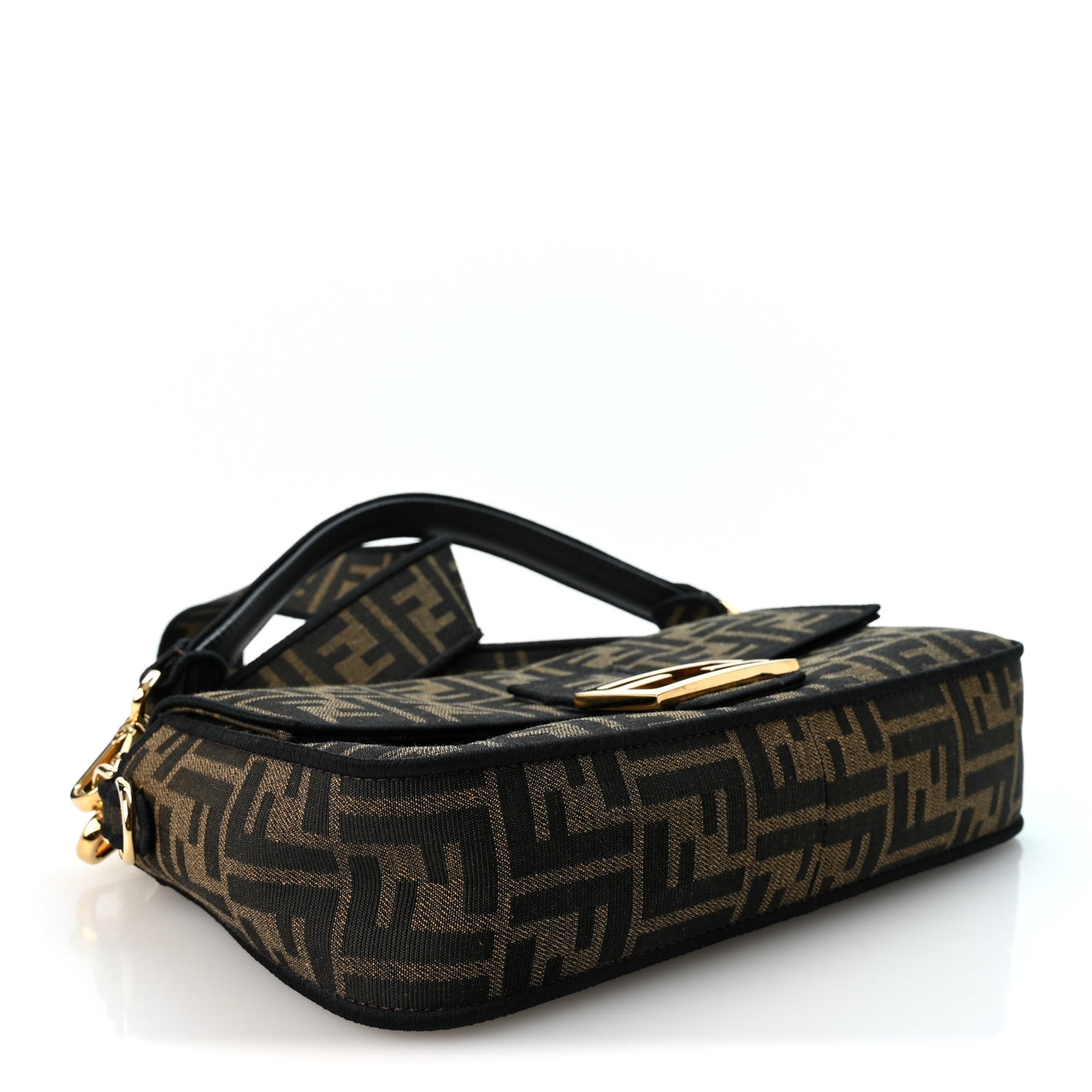 Fabric Jacquard FF 1974 Medium Baguette Tobacco Moro Black - Image 4
