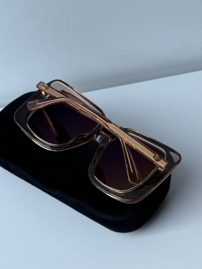 Gucci GG1314S Oversized Square Sunglasses in Champagne - 图片 8