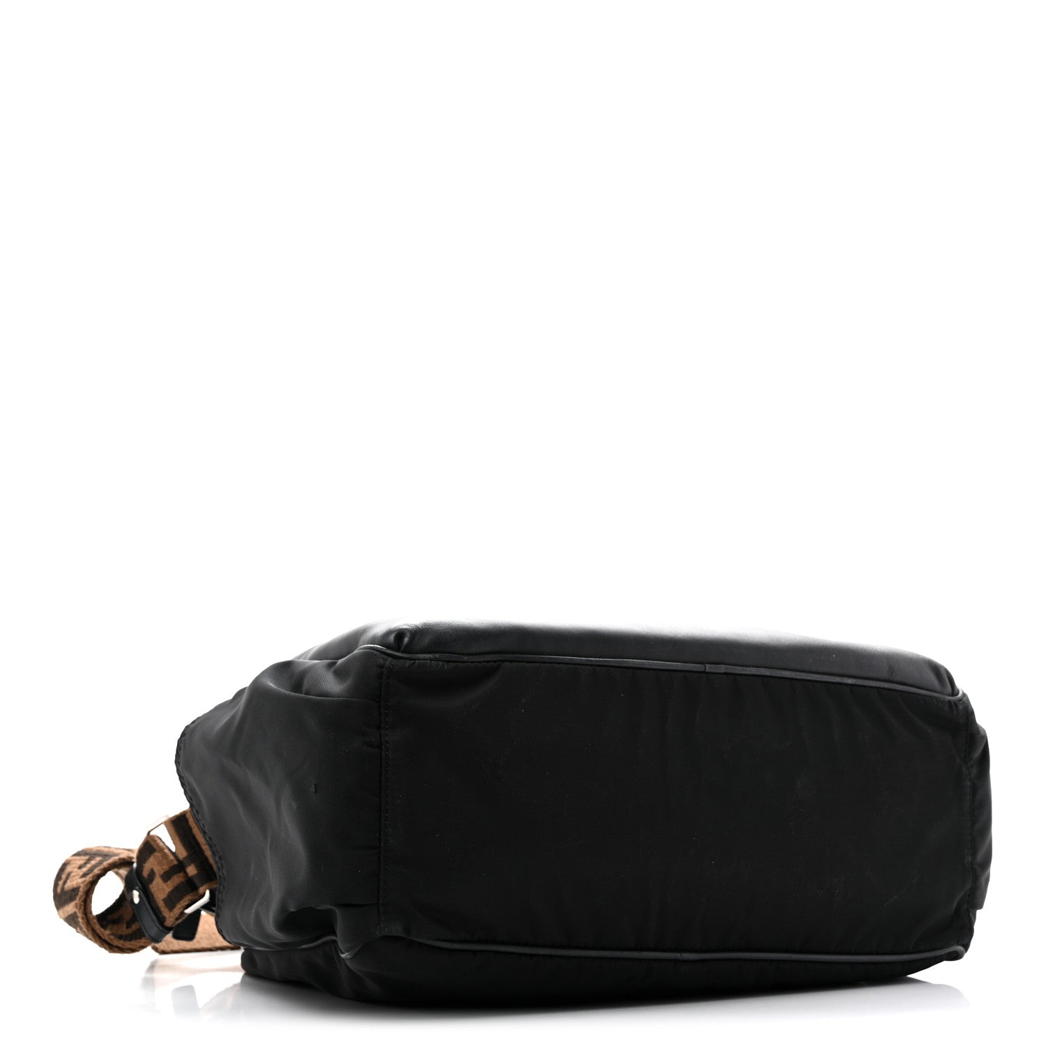 Calfskin Nylon FF Logo Embossed Changing Bag Black - Image 5