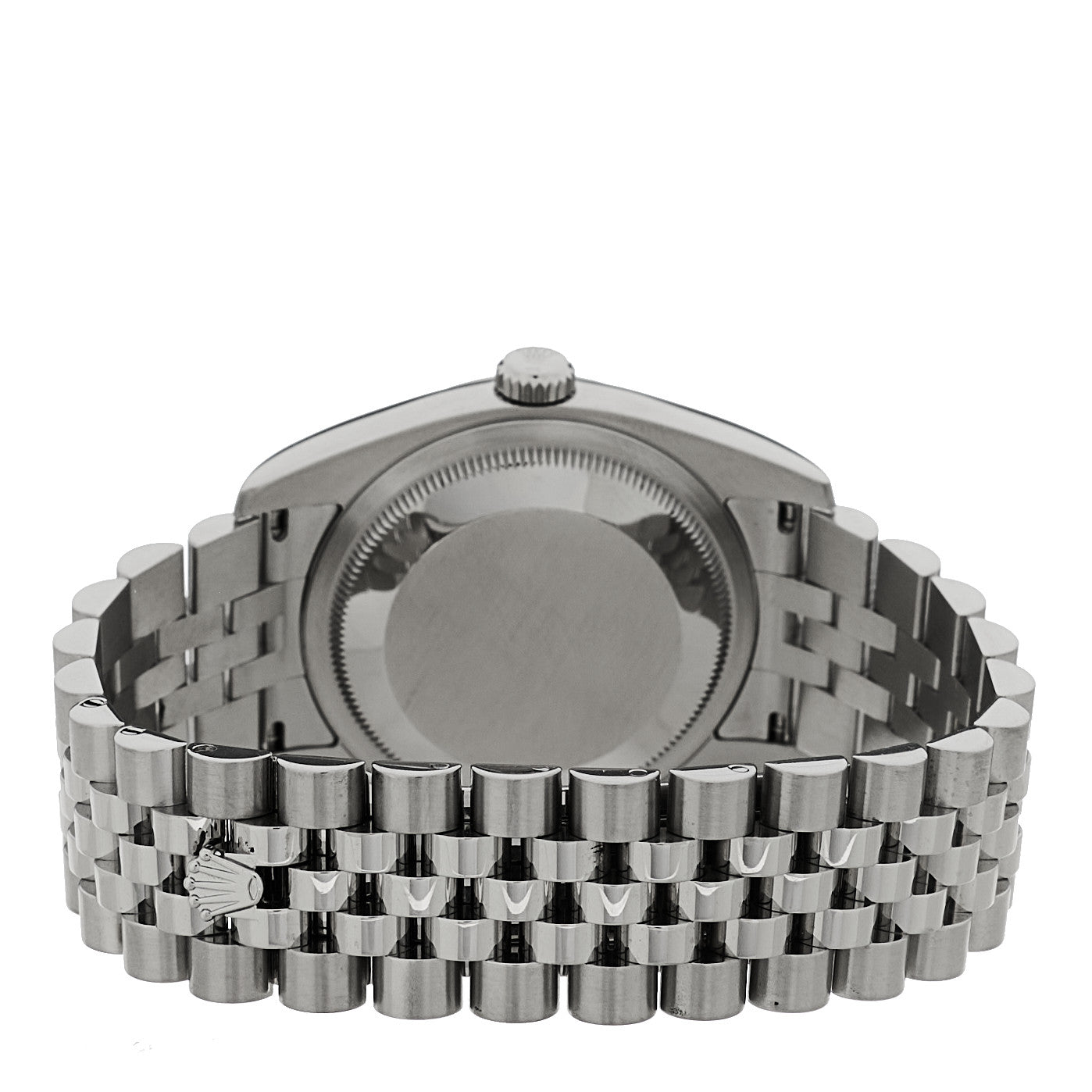 Stainless Steel 18K White Gold Diamond 36mm Oyster Perpetual Datejust Watch Blue Jubilee 116234 - Image 3