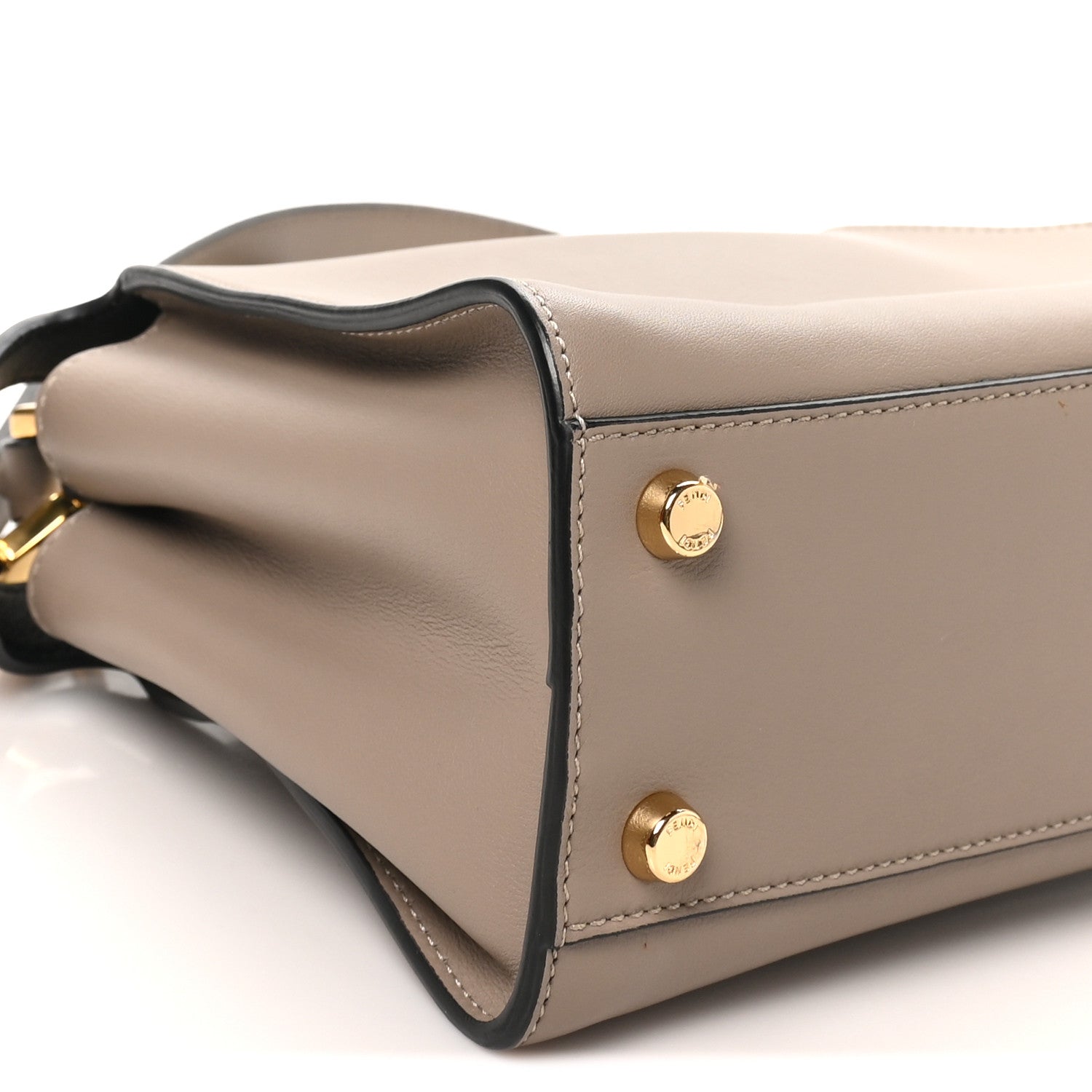 Vitello Tahiti Burro Medium Peekaboo Iconic Essentially Satchel Tortora Black - Image 8