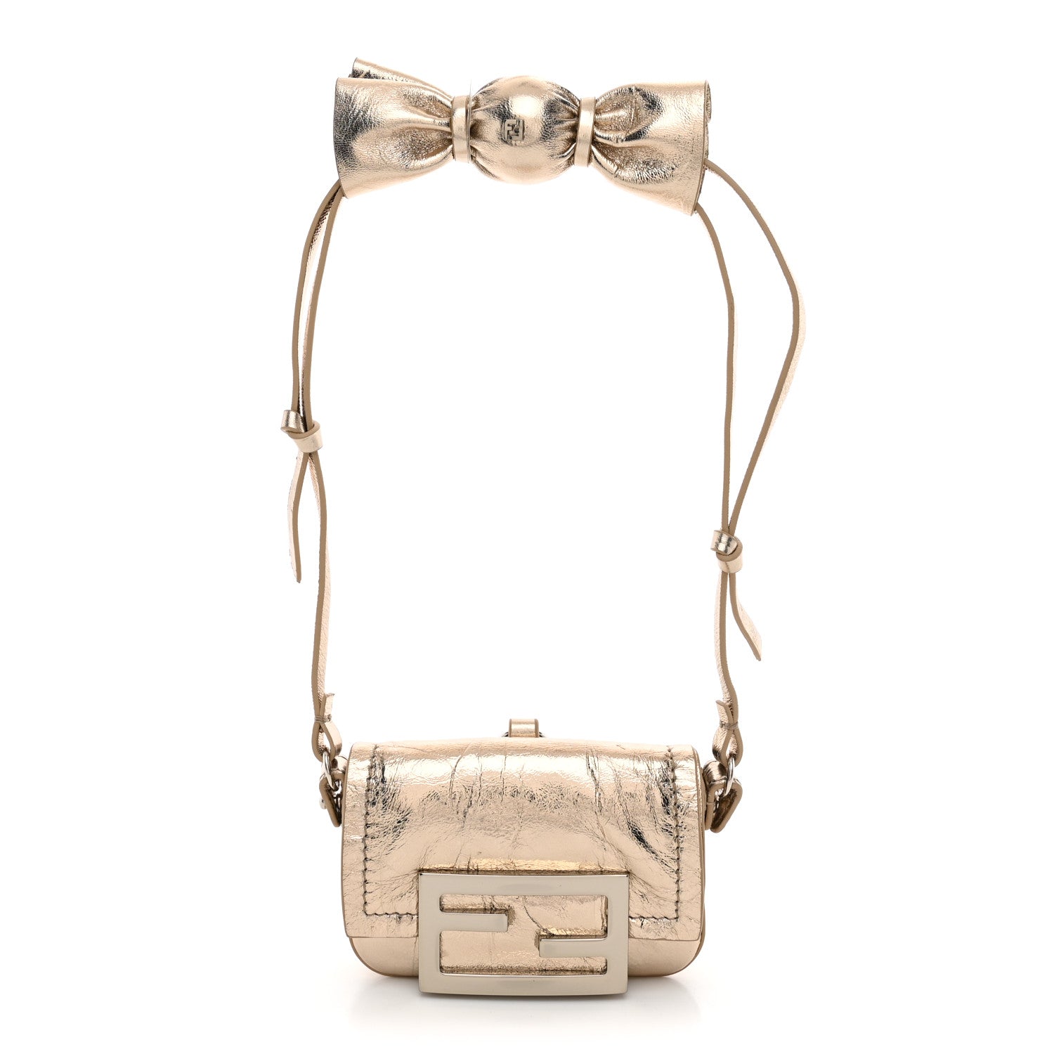 Metallic Nano Baguette So Sweet Handle Charm Gold