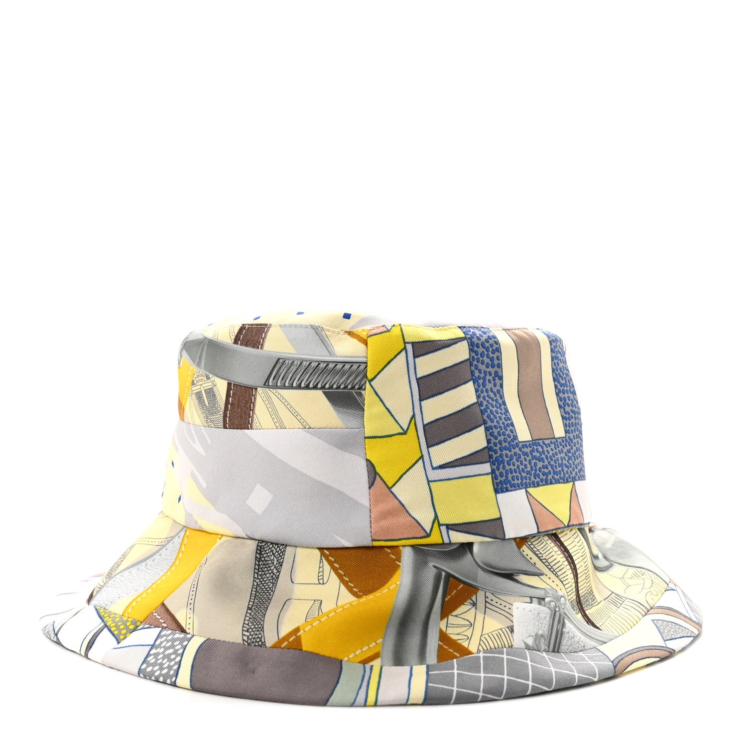 Silk Carla Patchwork Bucket Hat 58 - Image 5