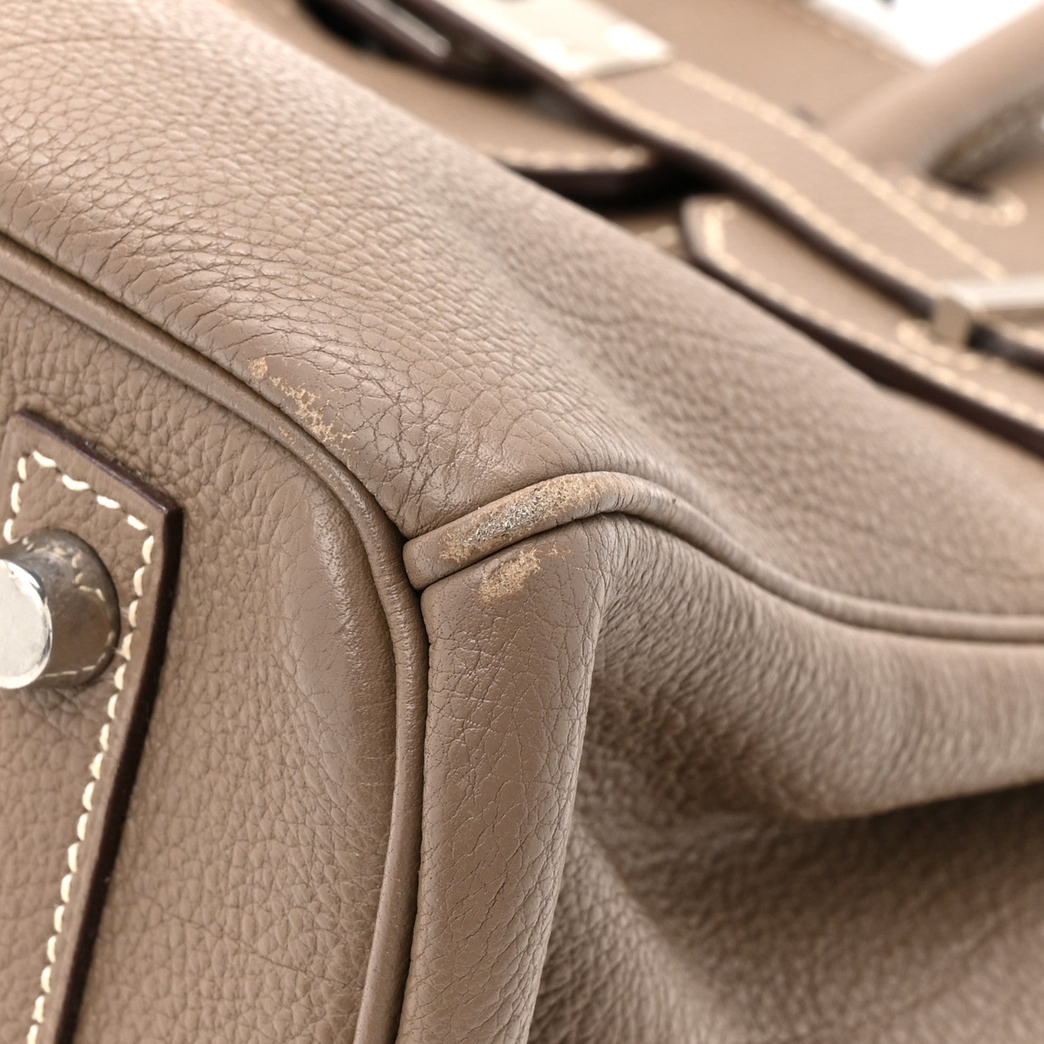 Togo Birkin 30 Etoupe - Image 9