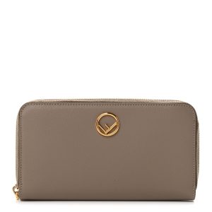 Vitello Cruise Lucido F is Fendi Zip Around Wallet Tortora