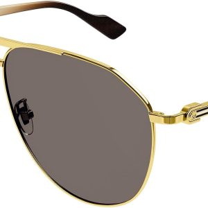Gucci GG1220S Gold Aviator Sunglasses