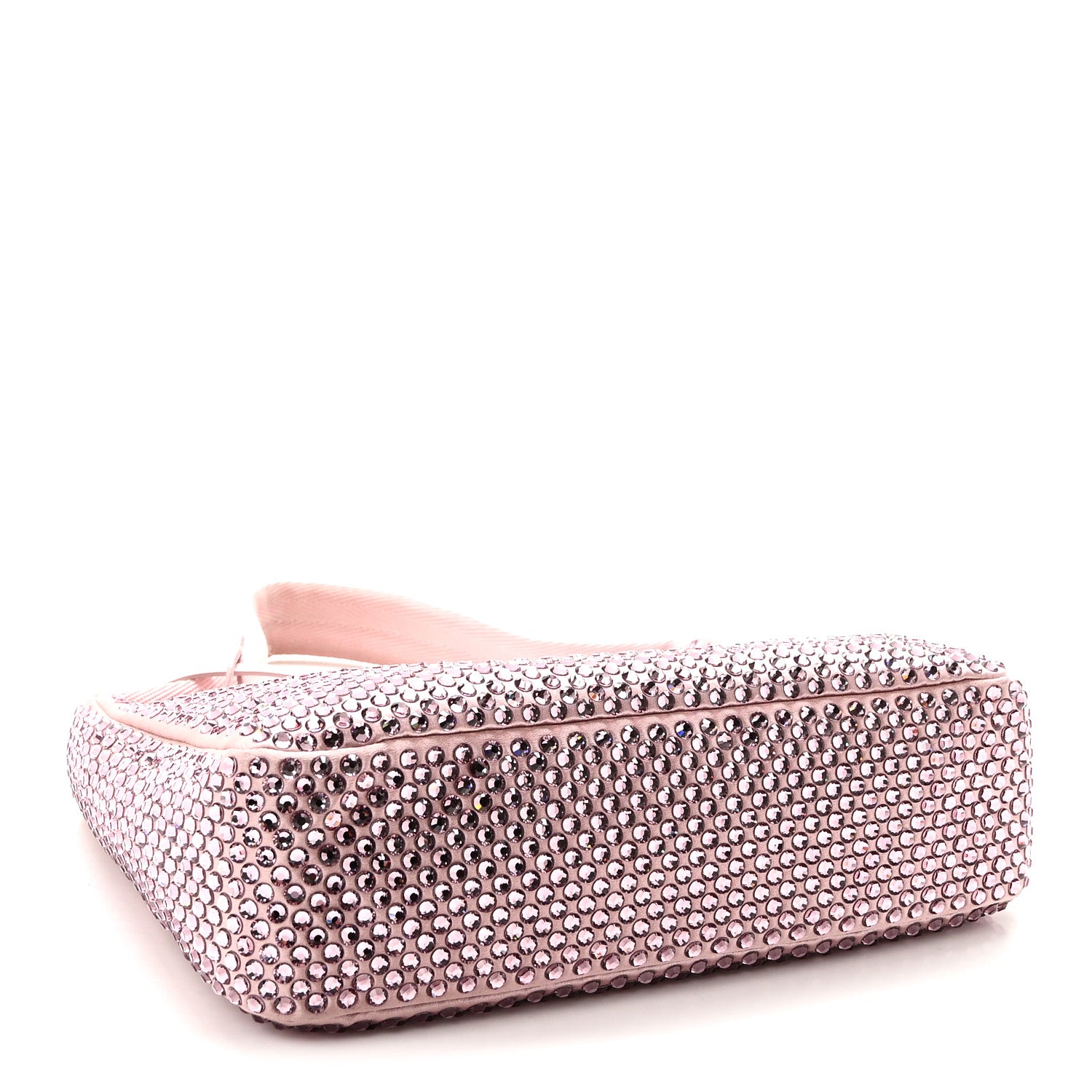 Satin Crystal Mini Re-Edition 2000 Bag Alabastro - 图片 4