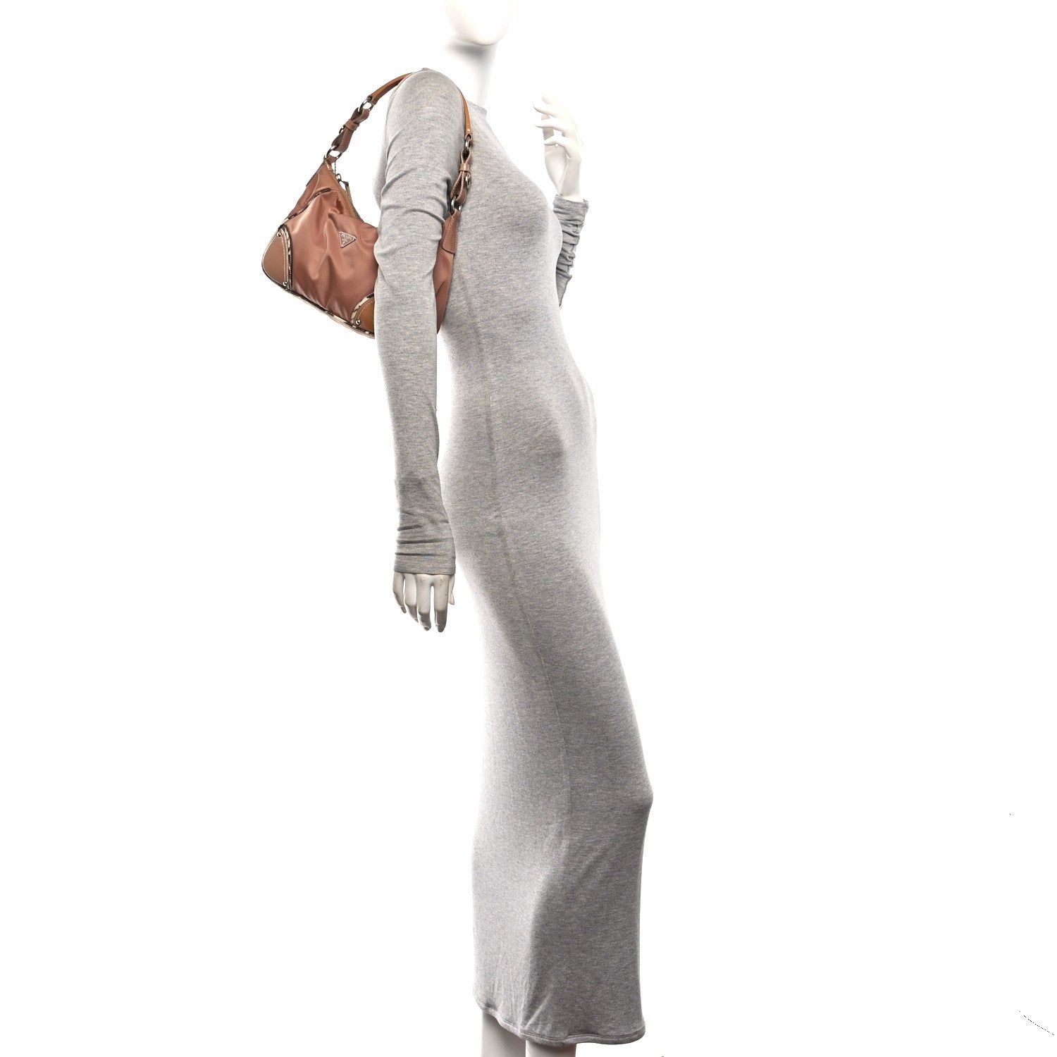 Tessuto Vernice Shoulder Bag Cipria - Image 2