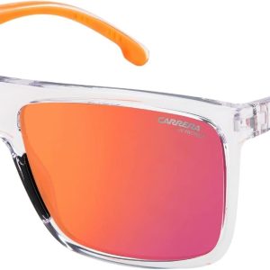 Carrera 8055/S Sunglasses in Clear Mirrored Red