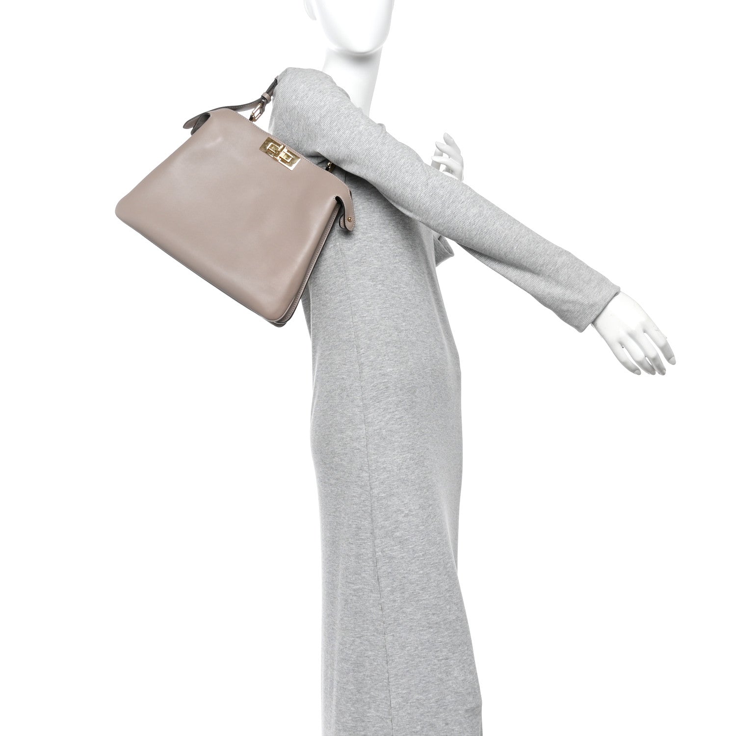 Vitello Medium Soft Peekaboo Tortora - Image 2