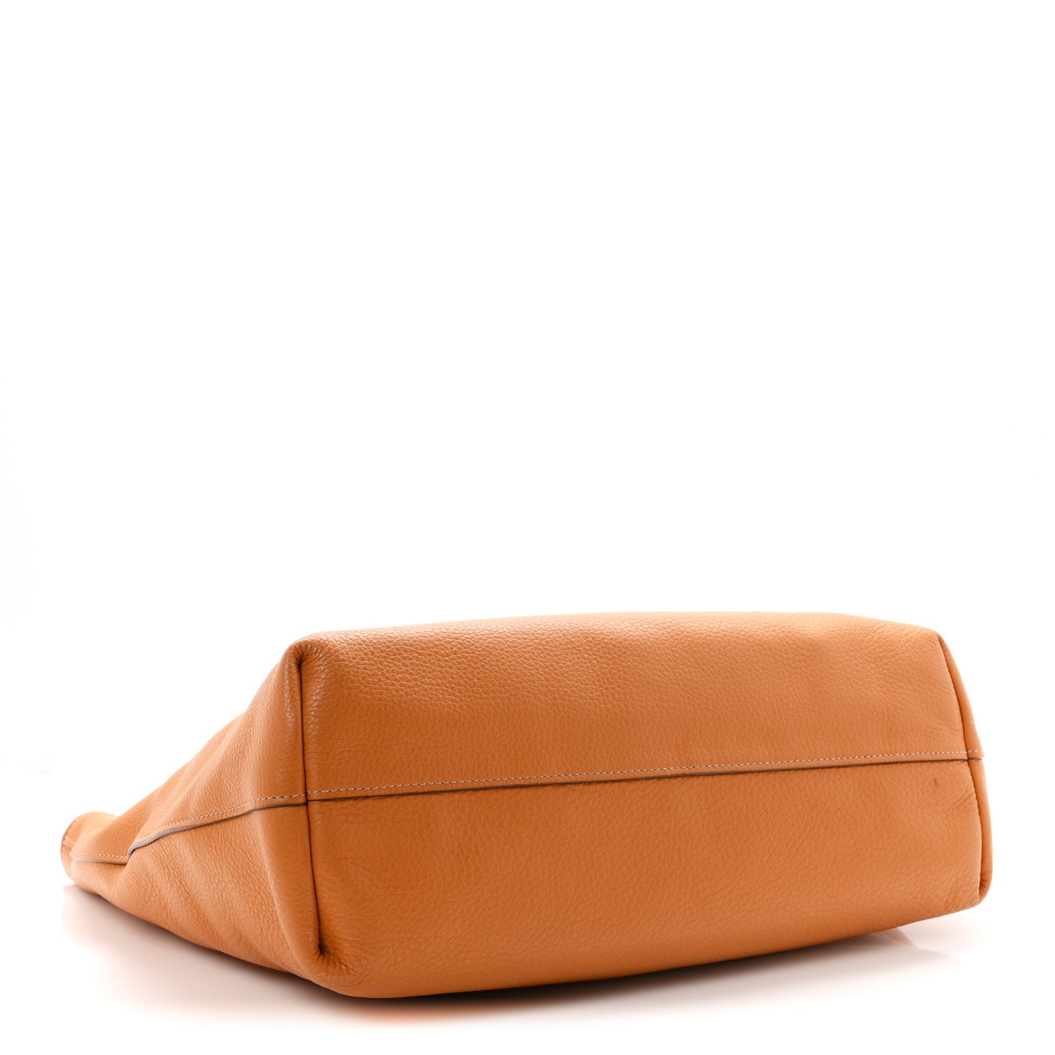 Vitello Daino Shopping Tote Ambra - Image 4
