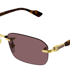 Gucci GG1221S Violet Rimless Sunglasses