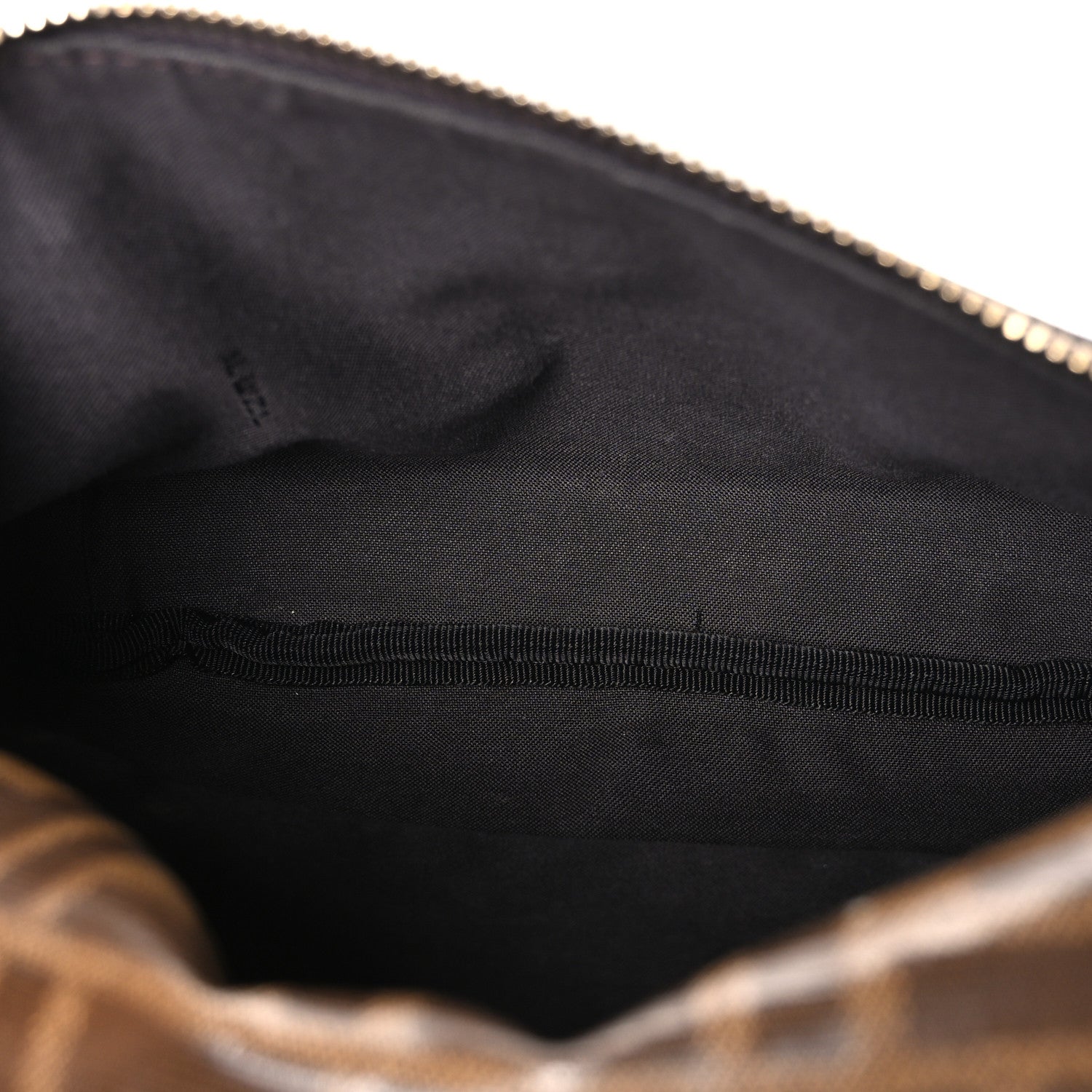 X FILA Glazed Fabric Vitello Century FF 1974 Mania Belt Bag Mogano Panna Blueberry - Image 5