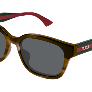 Gucci GG1872SK Brown Striped Temple Sunglasses