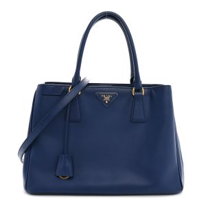Saffiano Lux Medium Tote Bluette