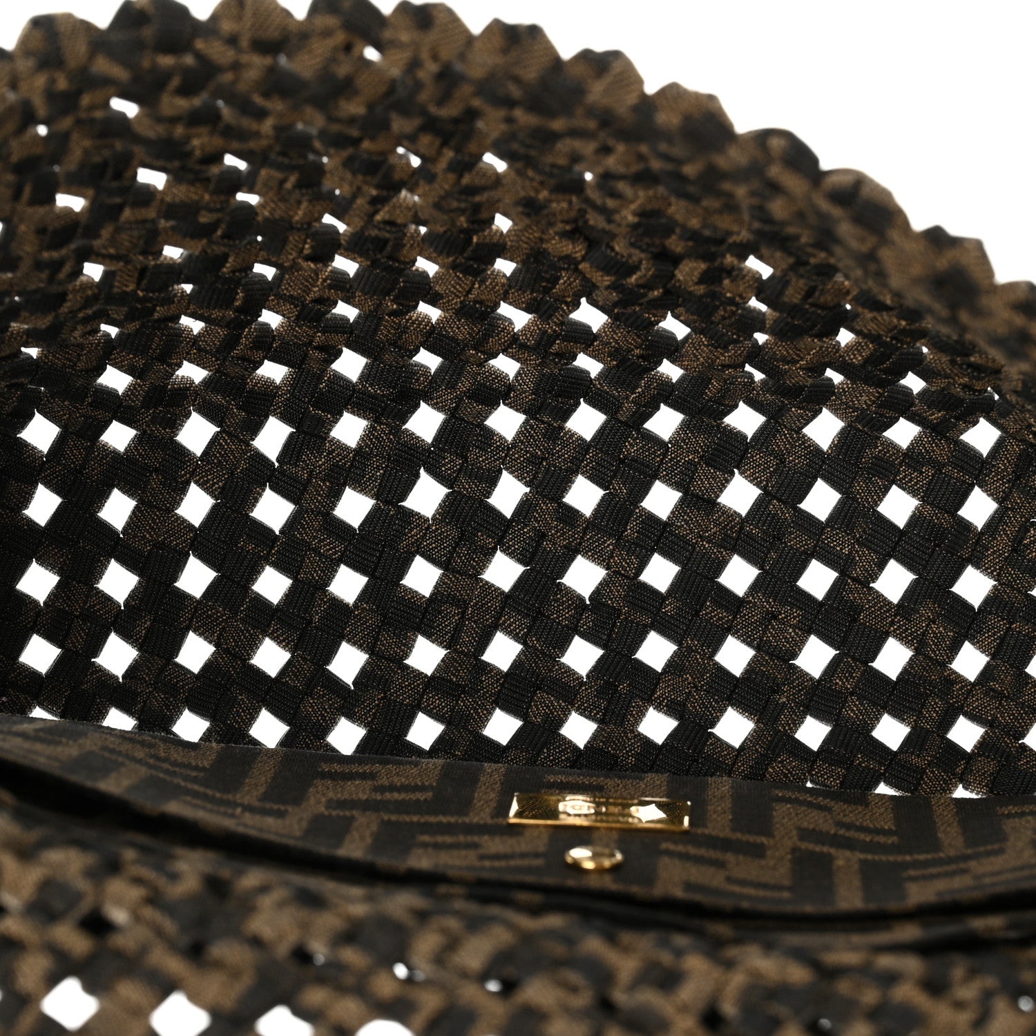 Fabric Jacquard FF 1974 Woven Knotted Baguette Tobacco Moro - Image 5