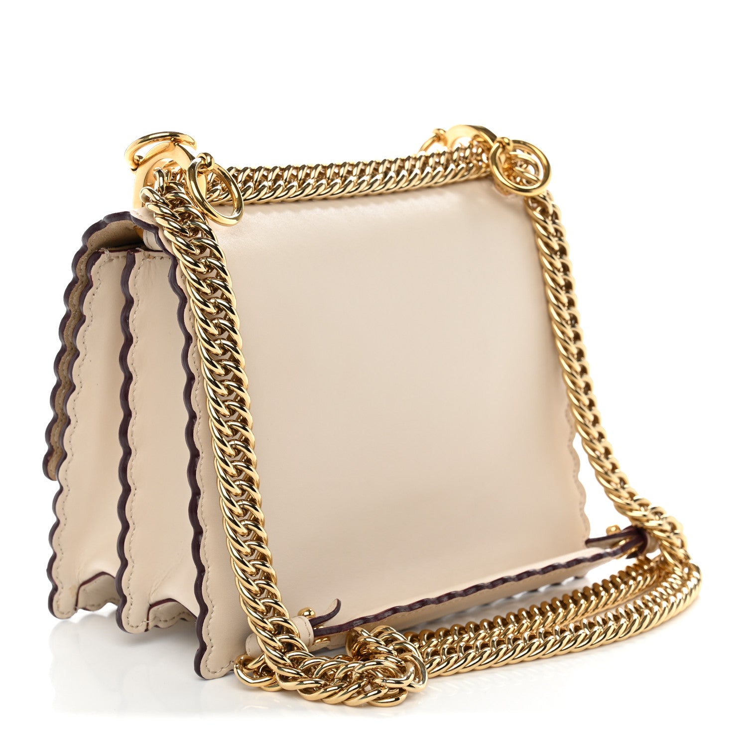 Vitello Liberty Scalloped Studded Small Kan I Shoulder Bag Camelia - Image 3