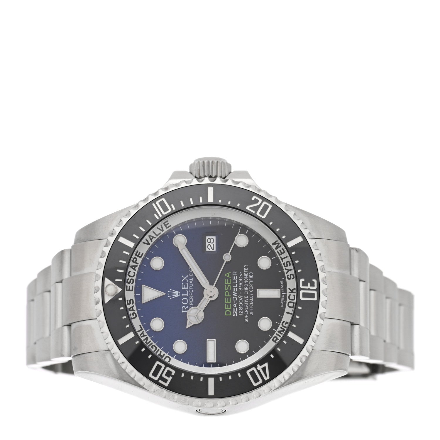 Stainless Steel 44mm Oyster Perpetual Date Sea-Dweller Deepsea James Cameron Watch Blue 116660 - Image 2