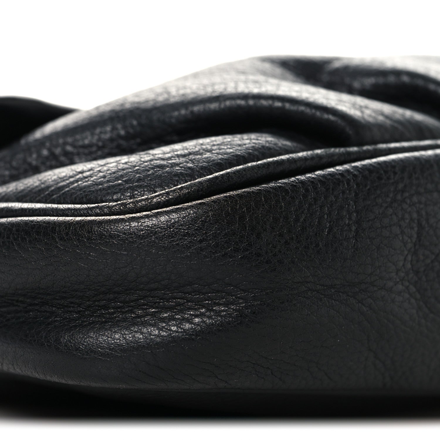 Vitello Flamingo Fendista Pouchette Crossbody Black - Image 9