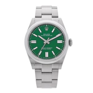 Stainless Steel 41mm Oyster Perpetual Watch Green 134300