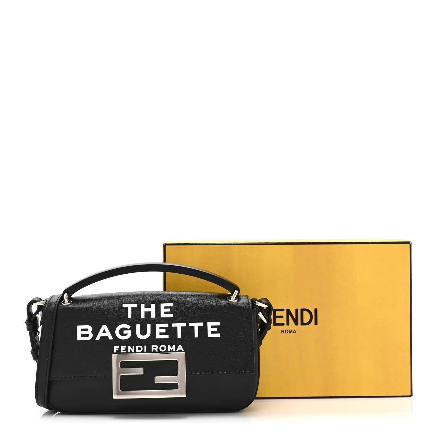 X MARC JACOBS Nappa Logo Phone Baguette Black - Image 11