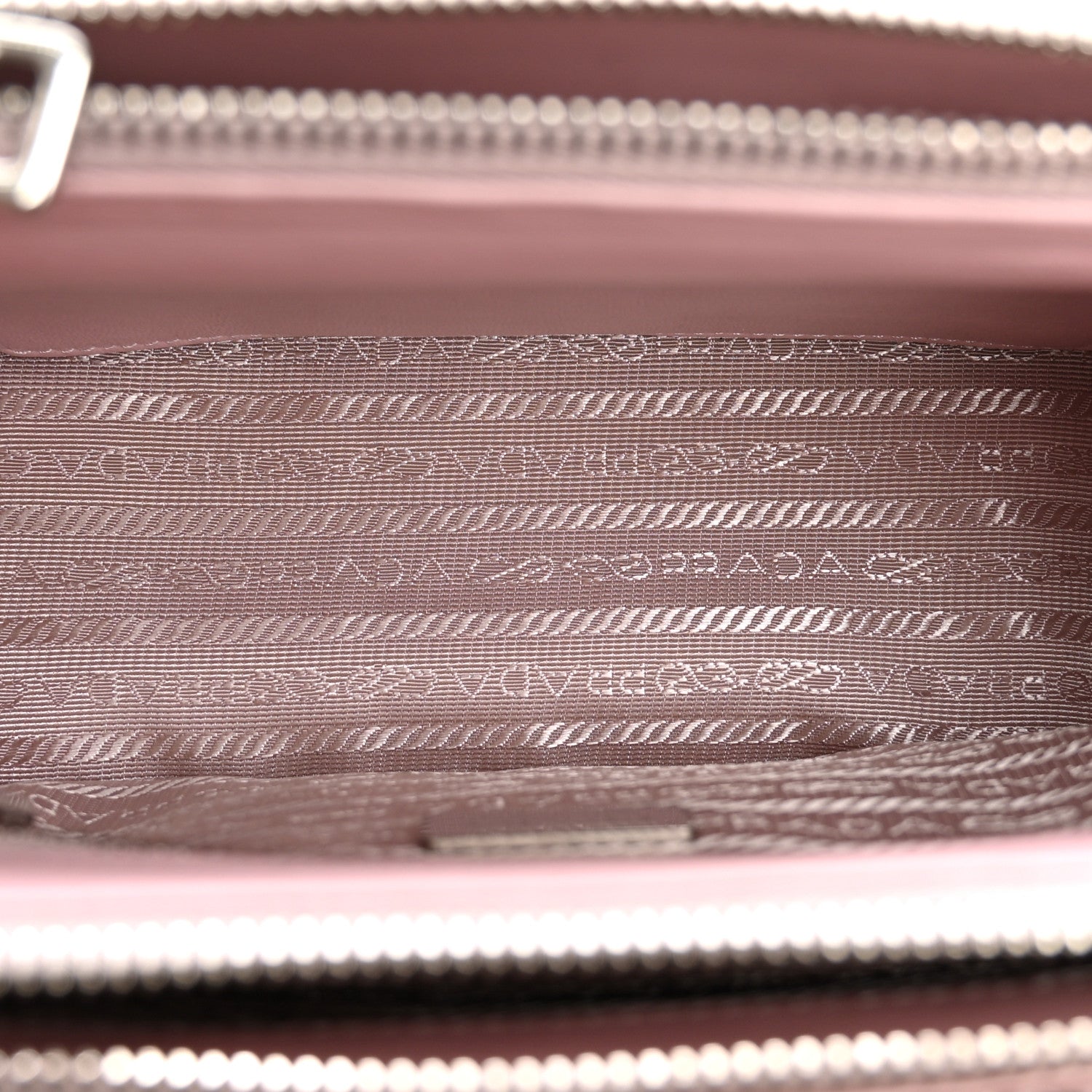 Satin Crystal Mini Galleria Double Zip Tote Alabastro - Image 5