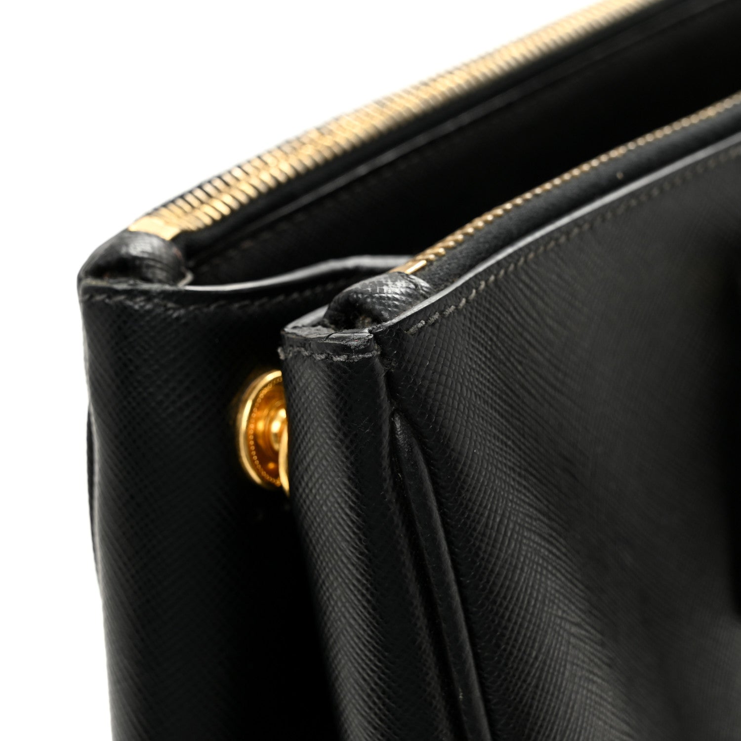 Saffiano Medium Galleria Double Zip Tote Black - 图片 12