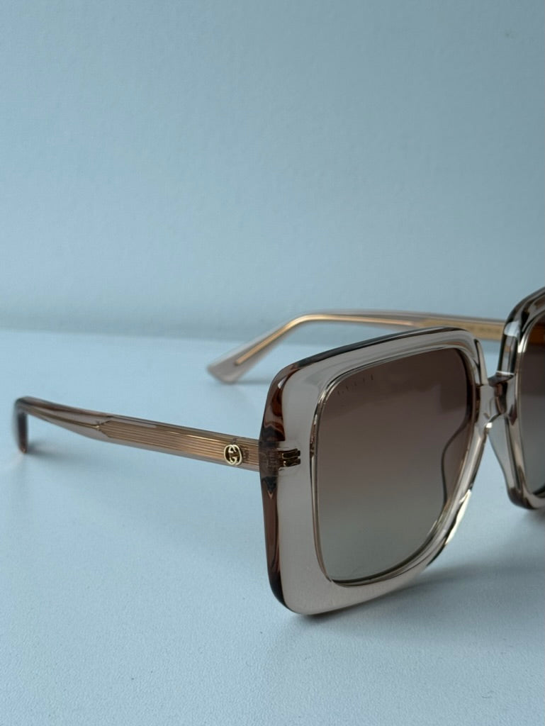 Gucci GG1314S Oversized Square Sunglasses in Champagne - 图片 6