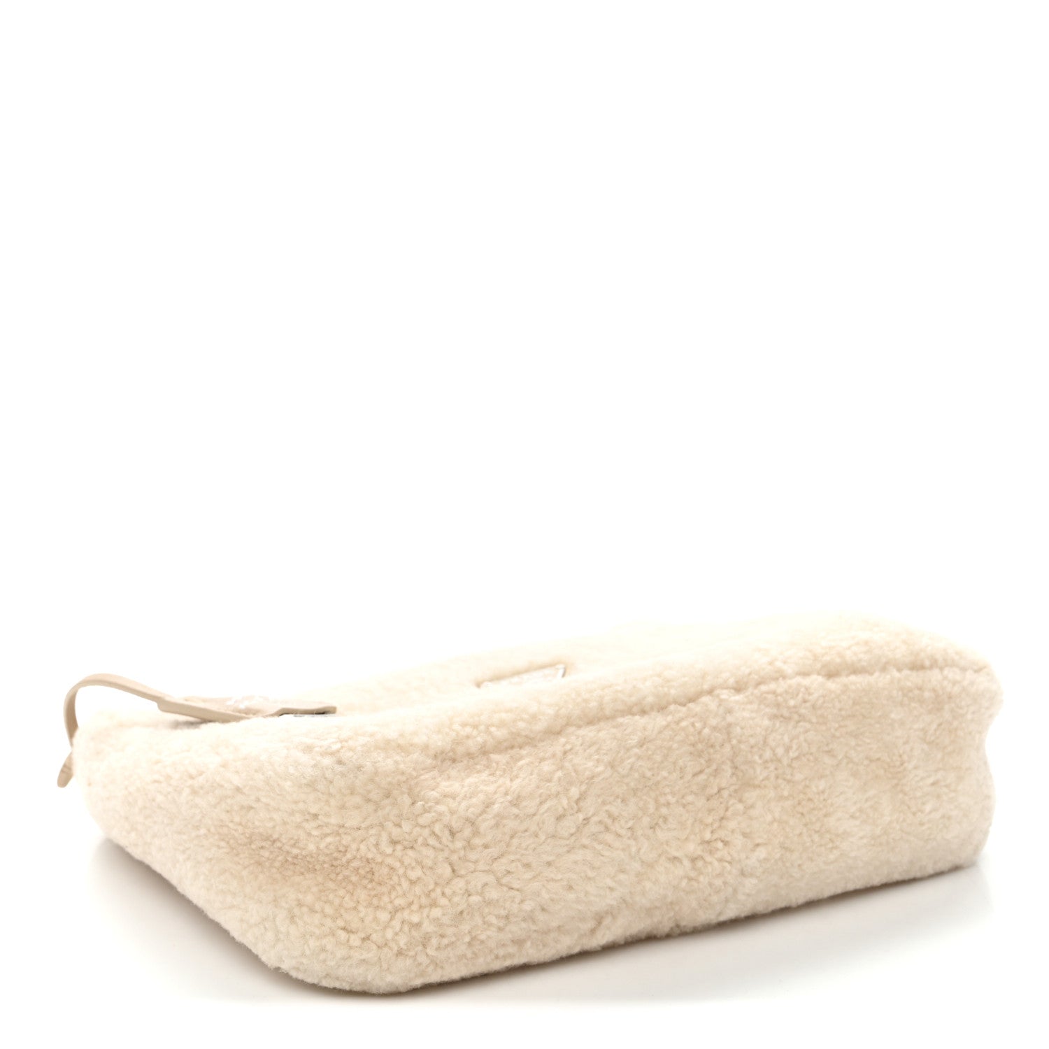 Shearling Mini Re-Edition 2000 Bag Ecru - Image 4