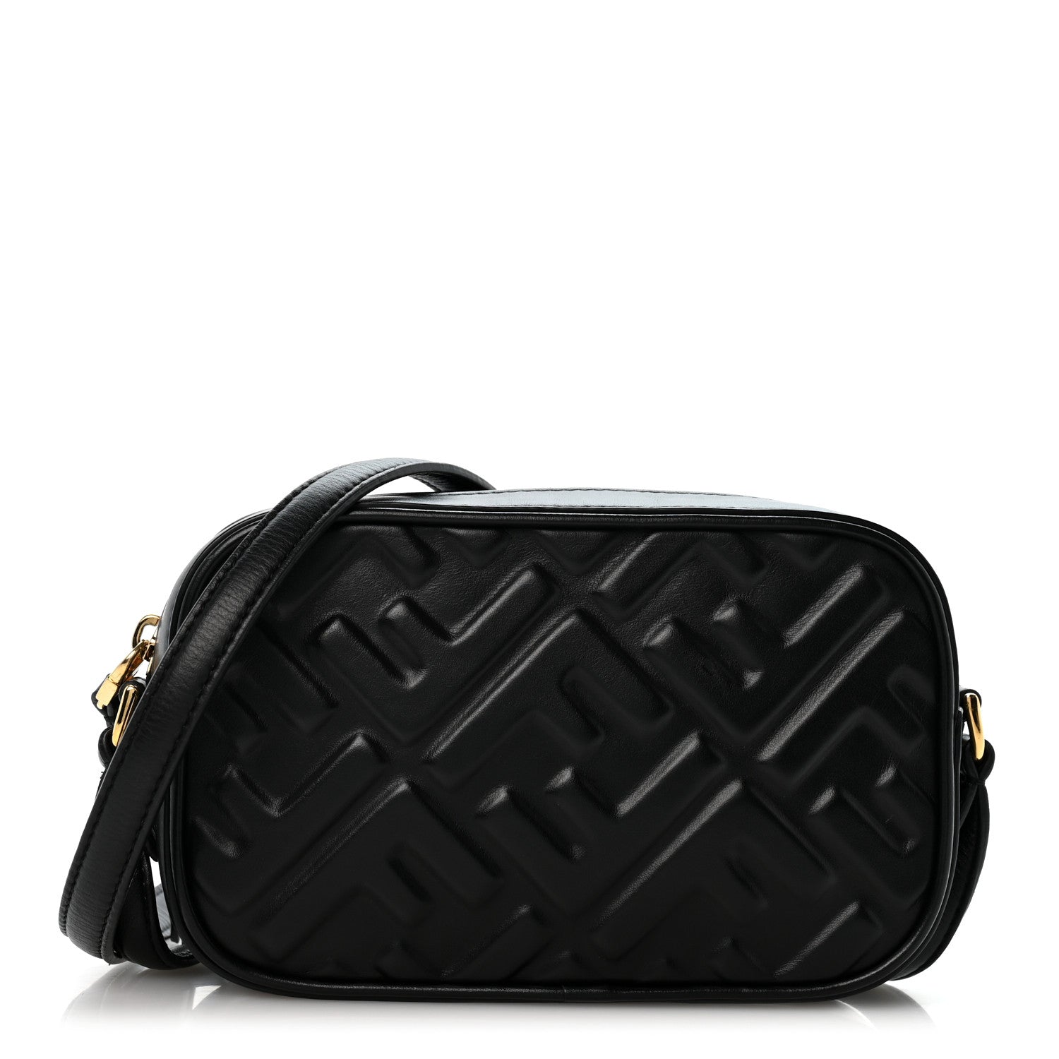 Vitello Epoque FF Embossed Camera Case Black