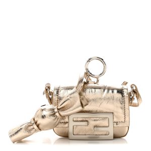 Metallic Nano Baguette So Sweet Handle Charm Gold
