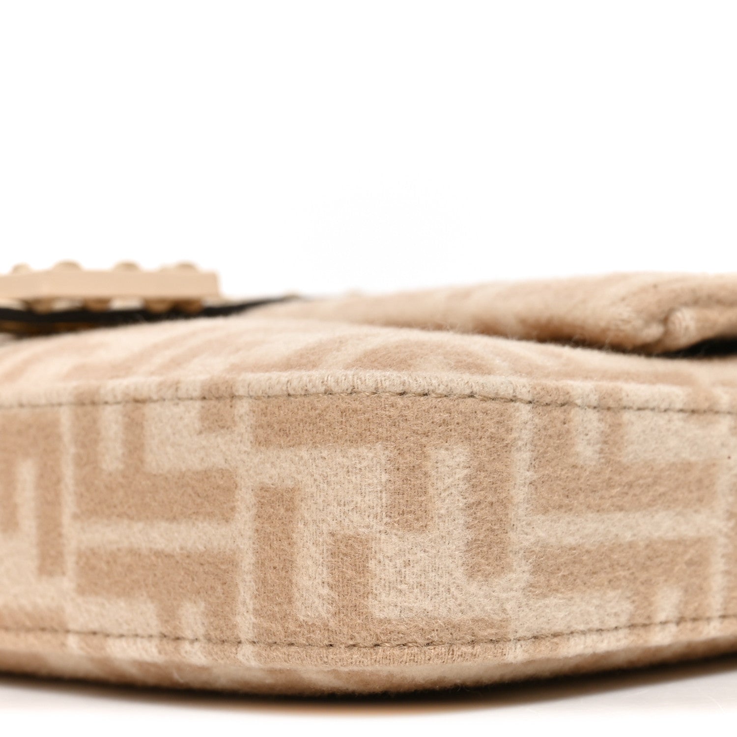 Wool Cuoio Romano Selleria FF 1974 Baguette 1997 Beige Cammello Camelia - Image 10
