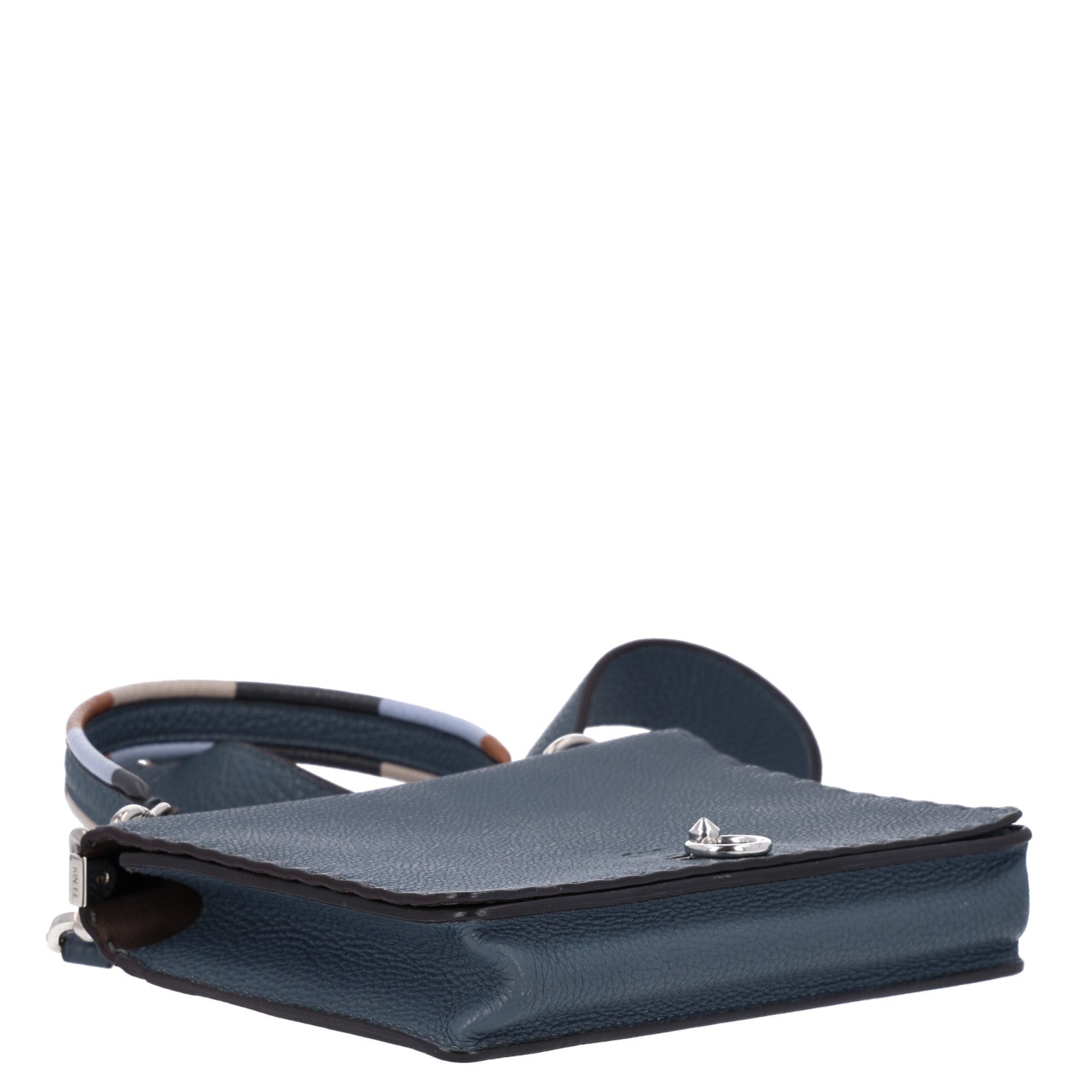 Cuoio Romano Selleria Piping Messenger Bag Tempesta Multicolor - Image 4