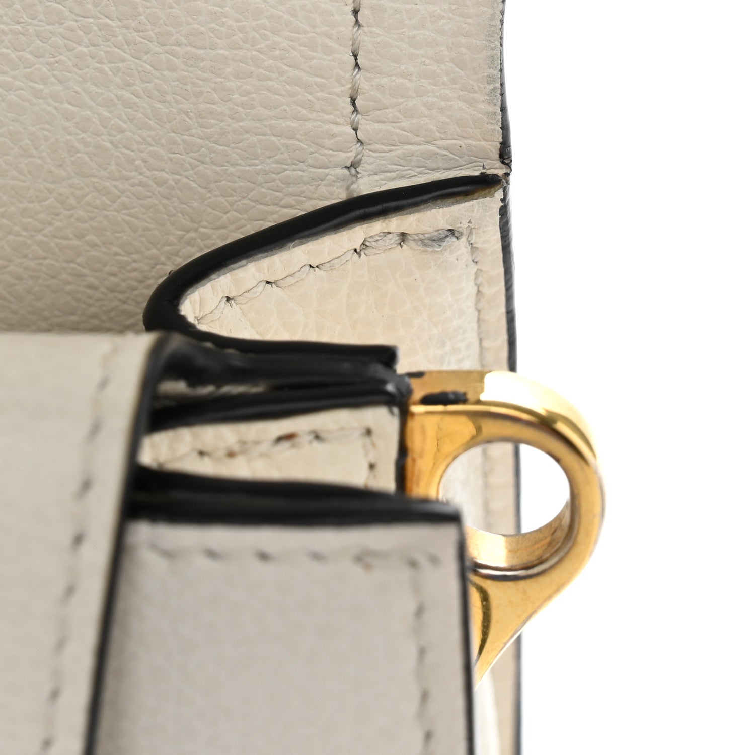 Glace Calf Shoulder Bag White - Image 10