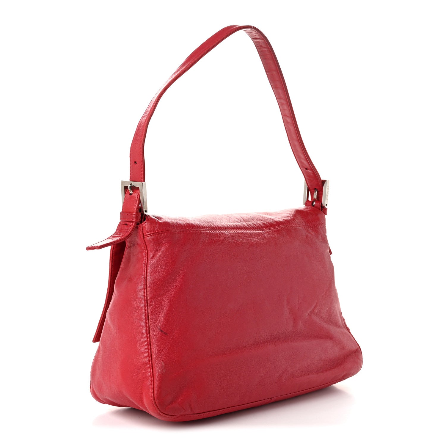 Calfskin Mama Baguette Red - Image 3