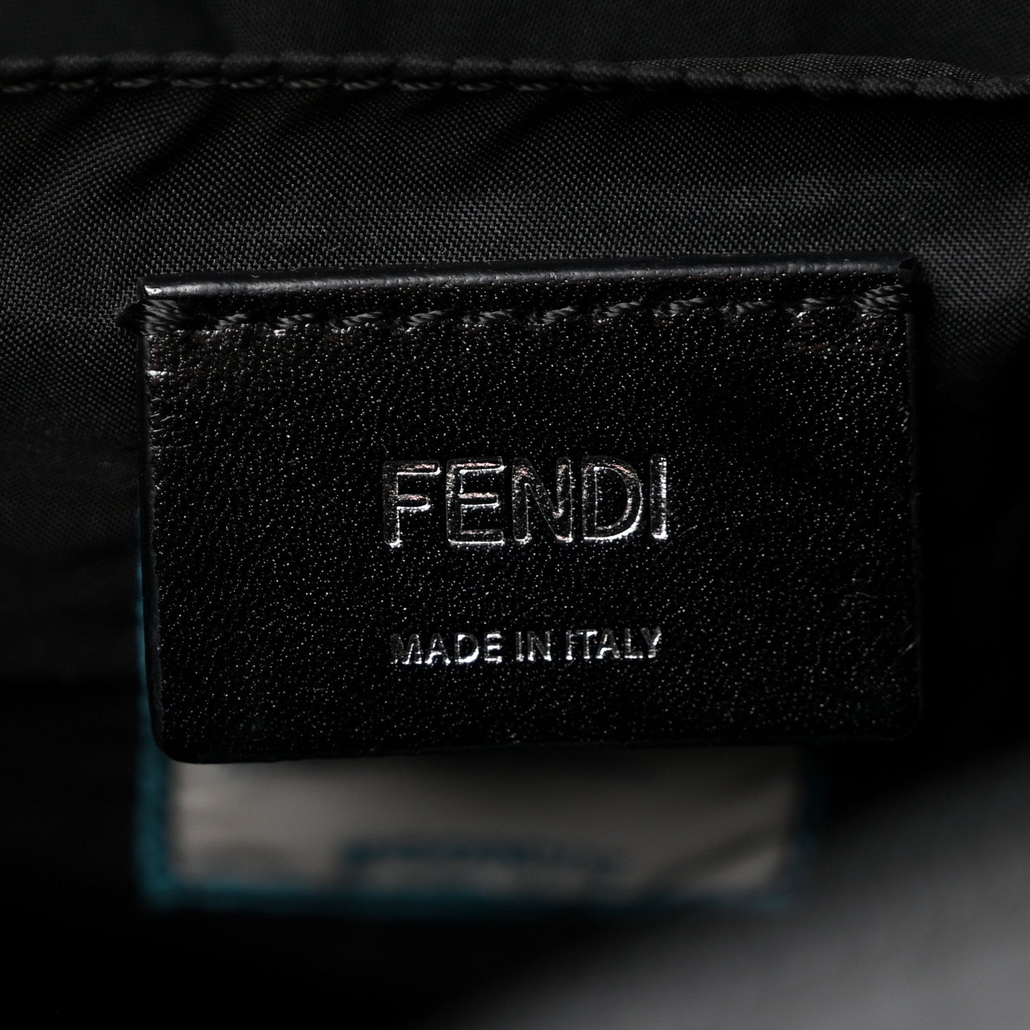 Calfskin Nylon FF Logo Embossed Changing Bag Black - Image 7