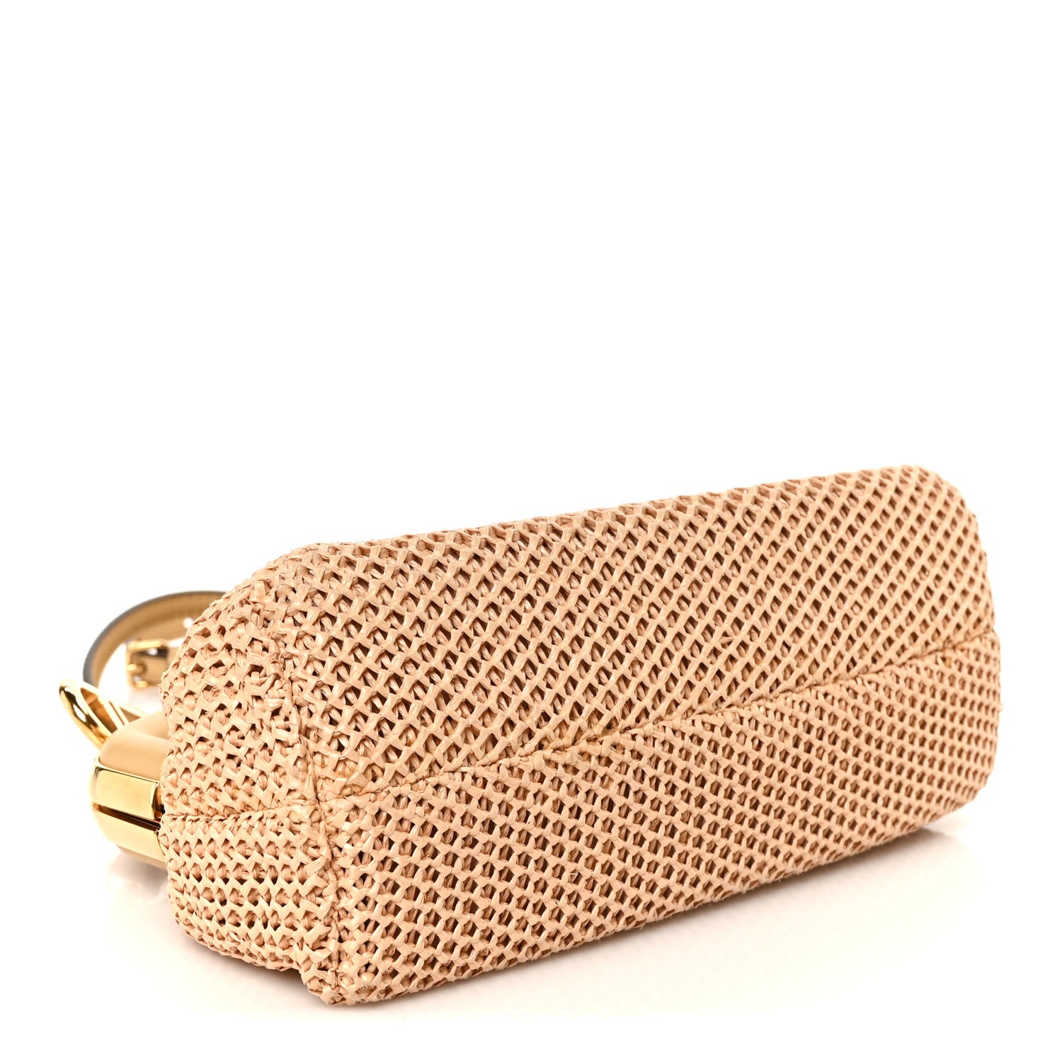 Raffia Nappa Macrame Small Fendi First Natural Sahara - Image 4