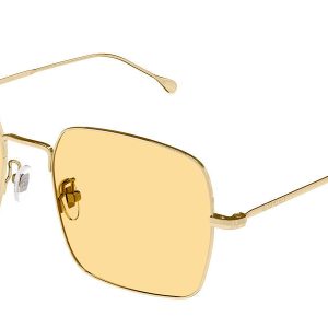 Gucci GG1184S Square Metal Sunglasses in Yellow Lens