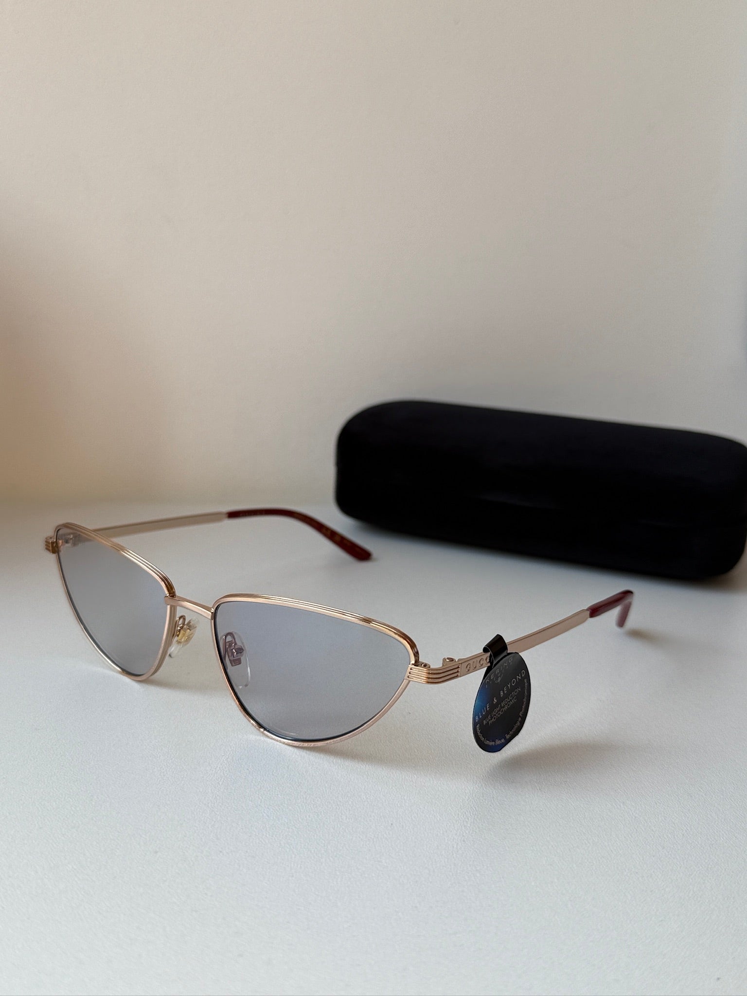 Gucci GG1879S Metal Cat Eye Sunglasses in Gold Photochromic - 图片 3