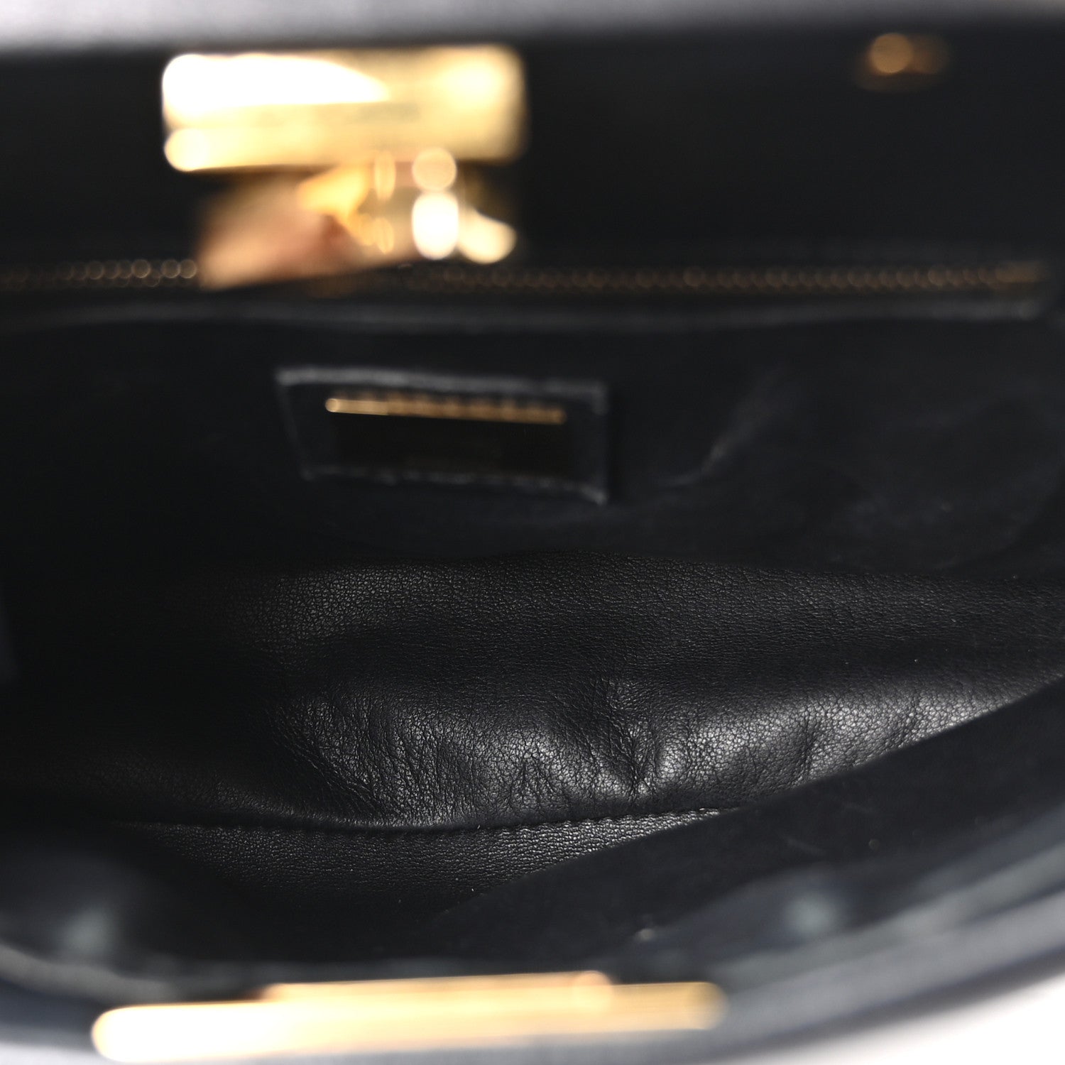 Nappa Mini Peekaboo Iconic Satchel Black - Image 5
