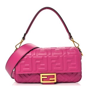 Nappa FF 1974 Embossed Baguette Ciclamino Pilar