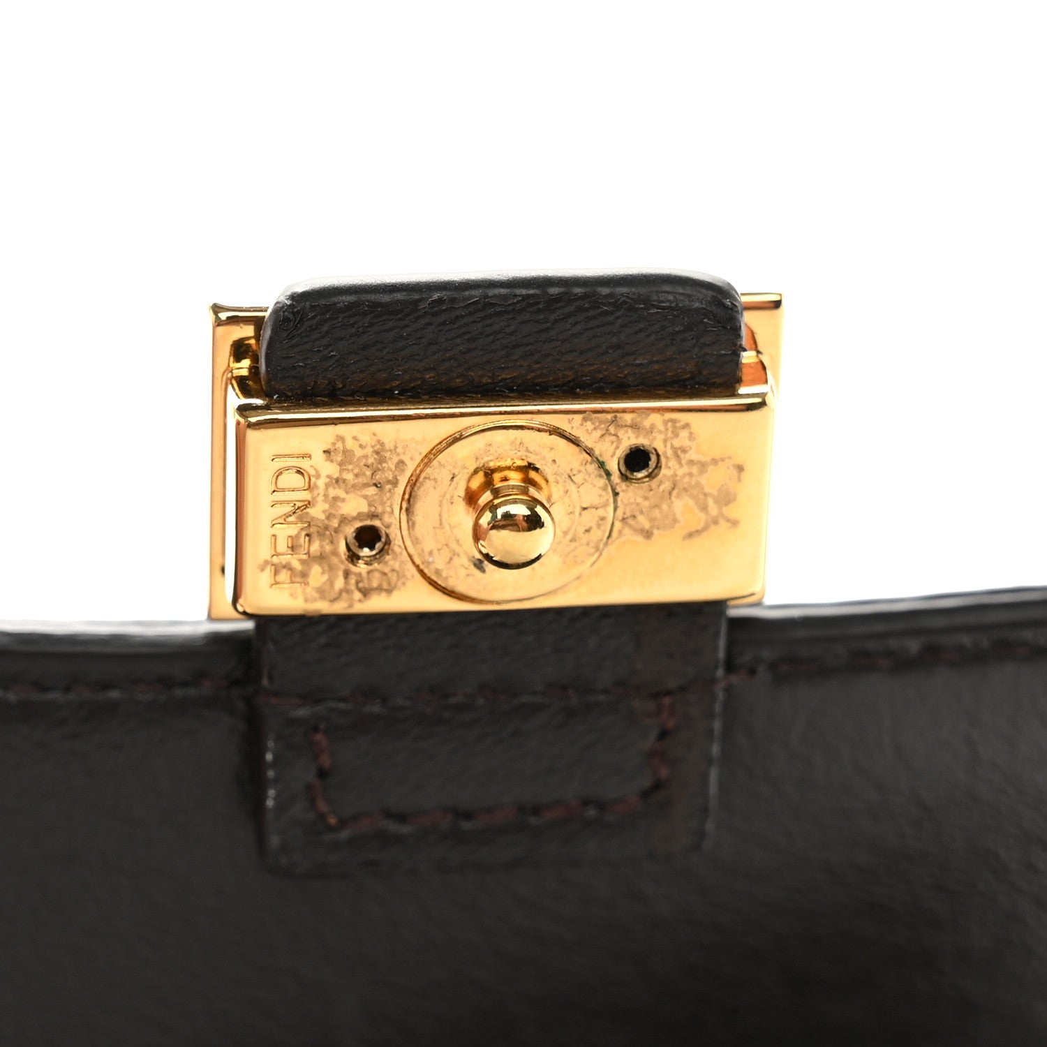 Glazed Fabric FF 1974 Nano Baguette Charm Mogano Panna - Image 5