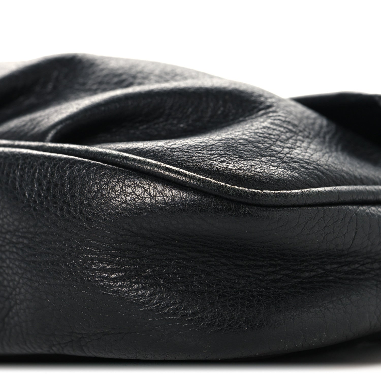 Vitello Flamingo Fendista Pouchette Crossbody Black - Image 10