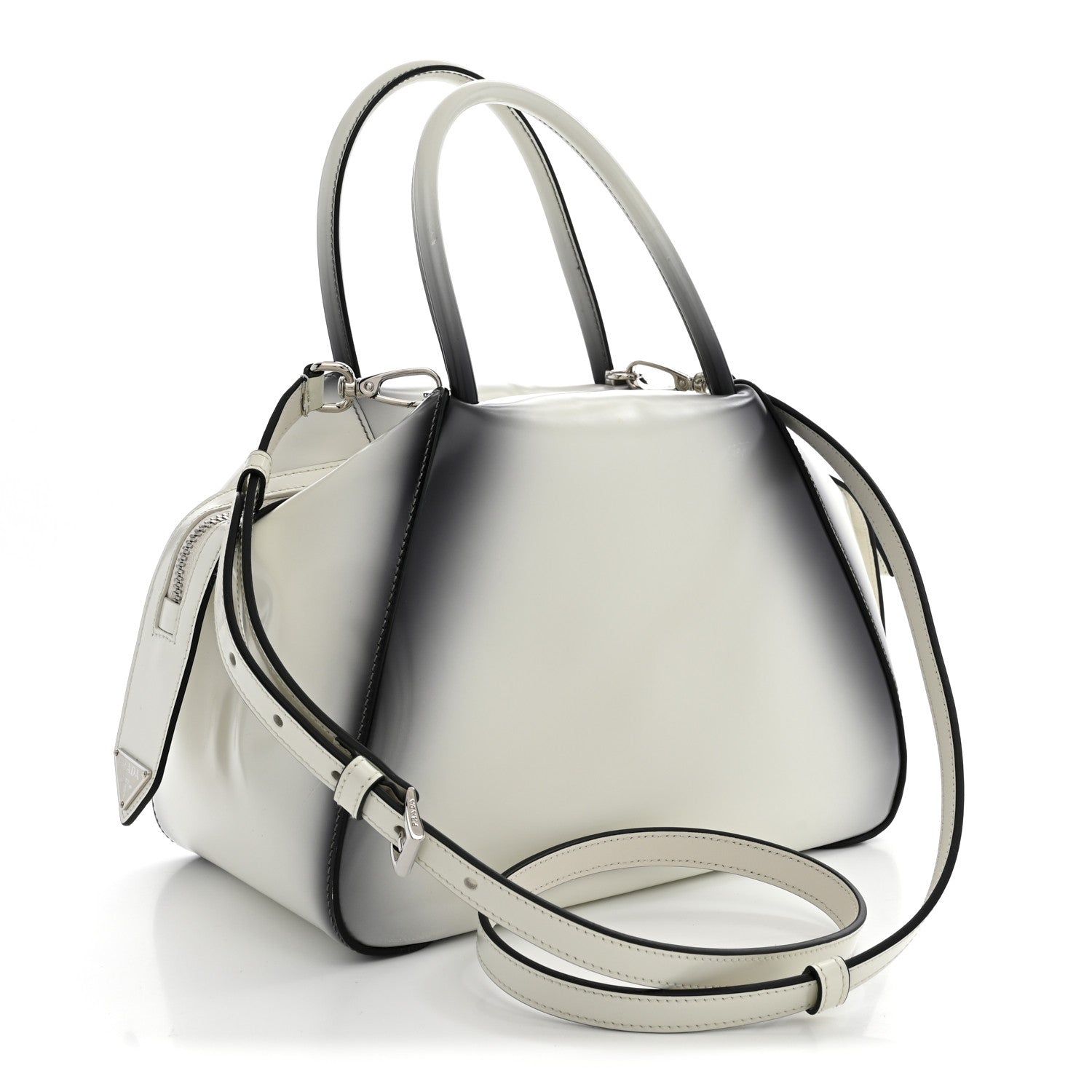 Spazzolato Small Supernova Handbag White Sfumato - Image 3