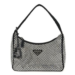 Satin Crystal Mini Re-Edition 2000 Bag Cristal