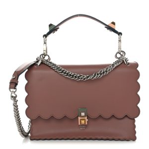 Vitello Liberty Scalloped Studded Kan I Shoulder Bag English Rose