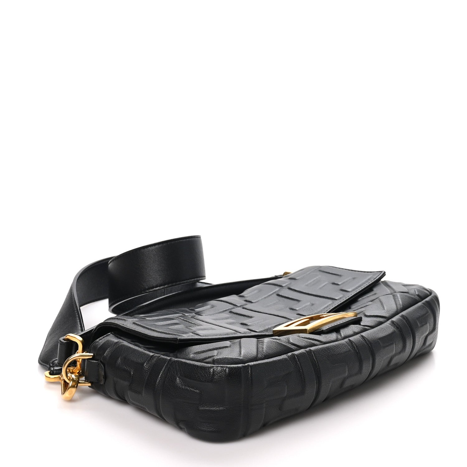 Nappa FF 1974 Embossed Baguette Black - Image 4