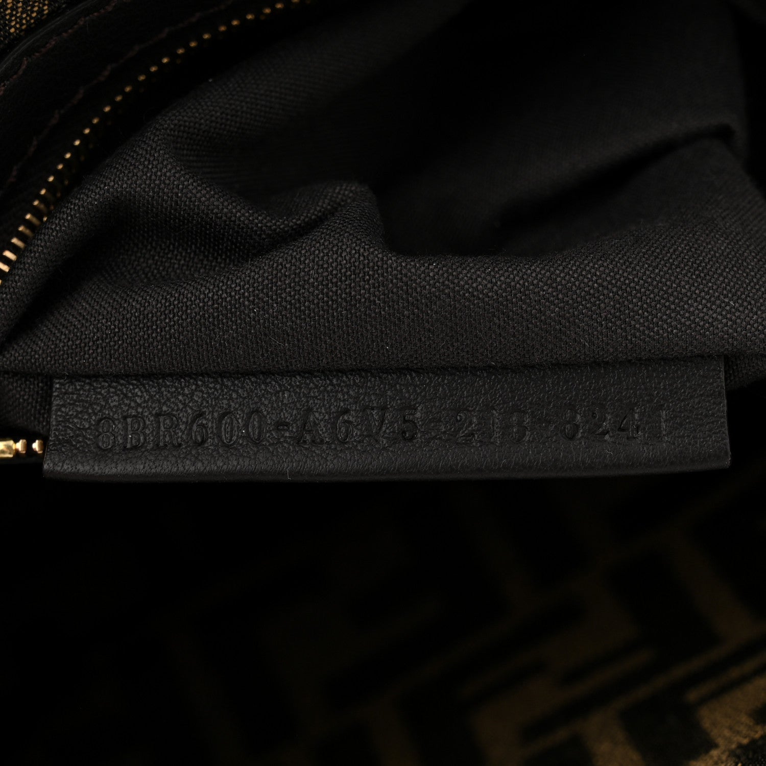 Fabric Jacquard FF 1974 Medium Baguette Tobacco Moro Black - Image 7