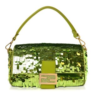 Sequin Paillettes Vitello Grace Sex and the City Baguette Wasabi