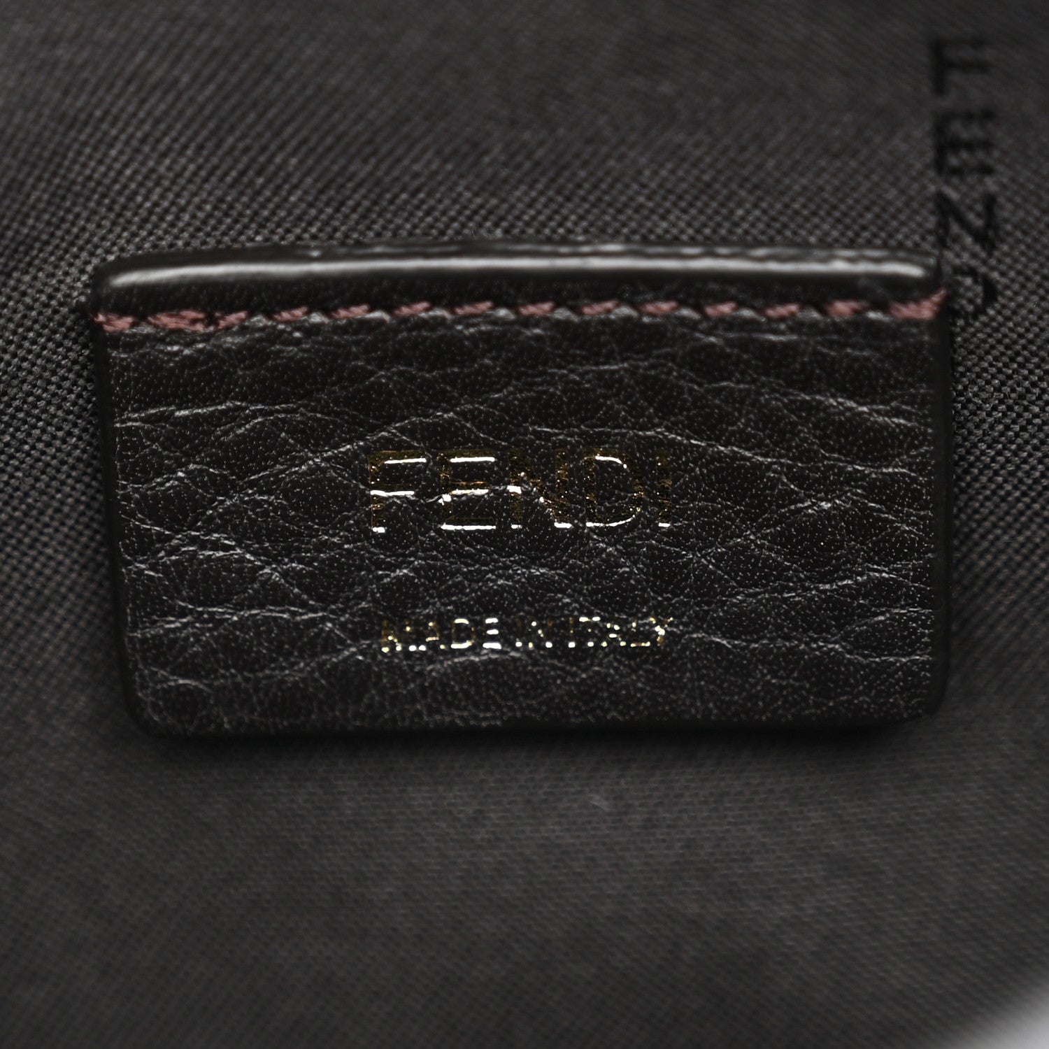Glazed Fabric Vitello Century FF 1974 Stamp Patch Mini Camera Case Mogano Panna Black - Image 7